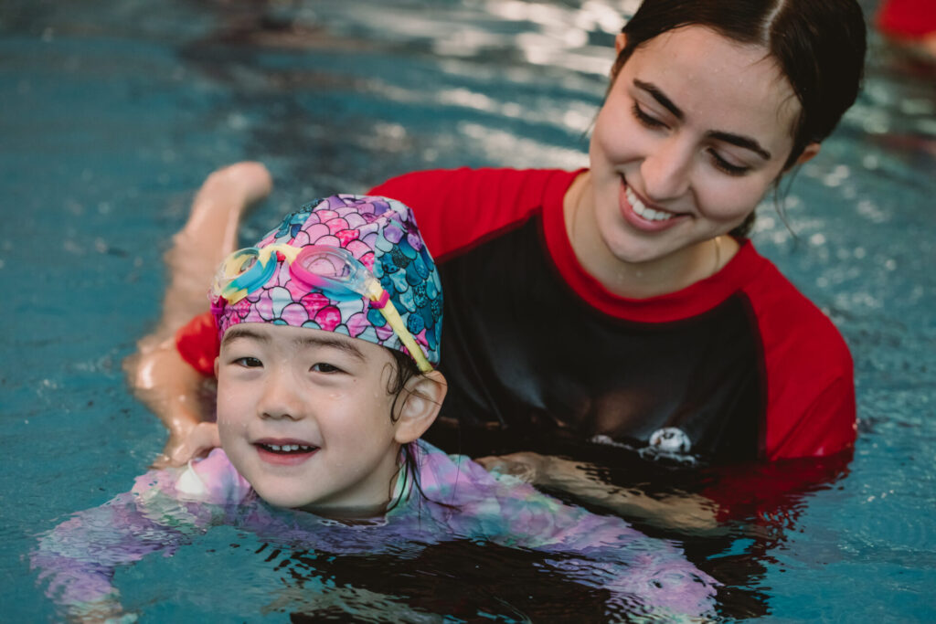 swimming lesson, swimming class